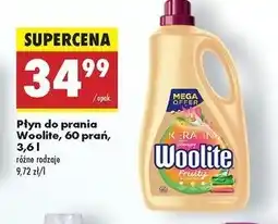 Biedronka Płyn do prania mix color fruity Woolite Keratin oferta