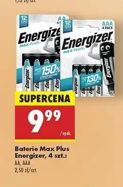 Biedronka Baterie aa-lr6 1.5 v Energizer Max Plus oferta