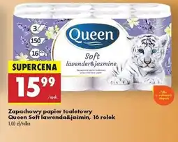 Biedronka Papier toaletowy biały lawendowy Queen oferta