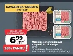 Netto Mięso mielone wieprzowe z łopatki Sztuka Mięsa Netto oferta