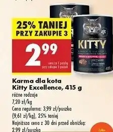 Biedronka Karma dla kota z wołowiną Kitty Excellence oferta