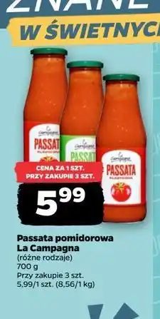 Netto Passata klasyczna La Campagna oferta