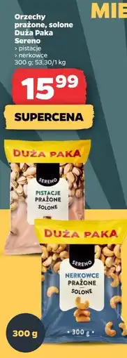 Netto Orzechy nerkowca prażone i solone Sereno oferta