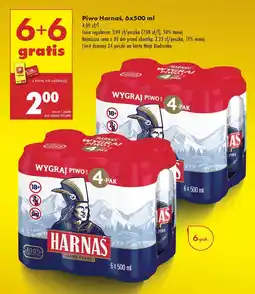 Biedronka Piwo Harnaś oferta