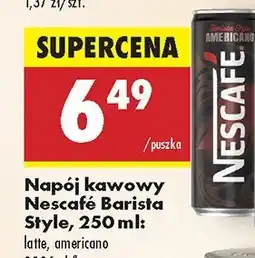 Biedronka Napój kawowy Nescafe Barista Style americano oferta