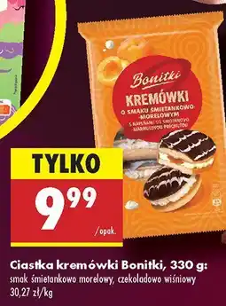 Biedronka Ciastka kremówki Bonitki śmietankowo morelowe oferta