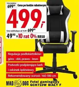 Media Expert Fotel gamingowy Mad Dog oferta