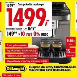 Media Expert Ekspres do kawy DeLonghi oferta