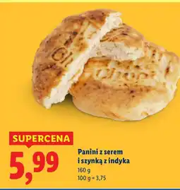 Lidl Panini z serem i szynką z indyka Piekarnia Lidla oferta