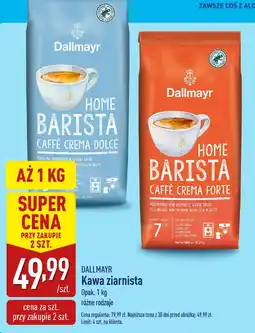 ALDI Kawa ziarnista Dallmayr Home Barista Caffe Crema Dolce oferta