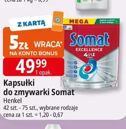 E.Leclerc Tabletki do zmywarki regular Somat Excellence 4In1 oferta