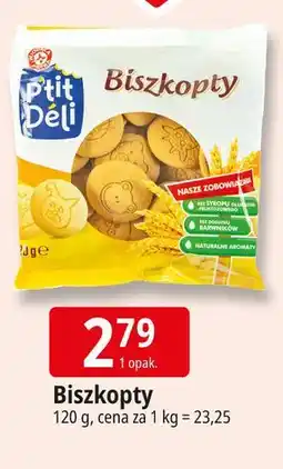 E.Leclerc Biszkopty Wiodąca Marka P'tit Deli oferta