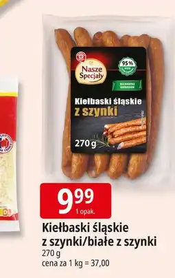 E.Leclerc Kiełbaski śląskie z szynki Wiodąca Marka Nasze Specjały oferta