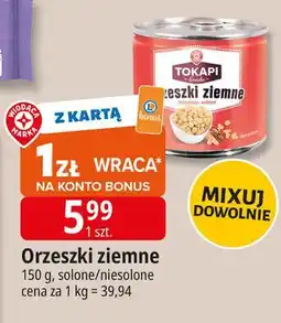 E.Leclerc Orzeszki arachidowe smażone i solone Wiodąca Marka Tokapi oferta