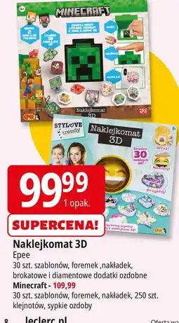 E.Leclerc Naklejkomat minecraft Epee oferta