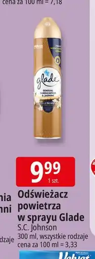 E.Leclerc Odświeżacz powietrza sensual sandalwood & jasmine Glade By Brise oferta