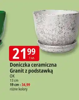E.Leclerc Doniczka ceramiczna granit 19 cm Ok Katarzyna Ostrowska oferta