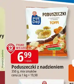 E.Leclerc Poduszeczki z nadzieniem o smaku toffi Wiodąca Marka P'tit Deli oferta