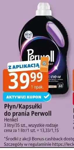 E.Leclerc Kapsułki do prania Perwoll Renew Black oferta