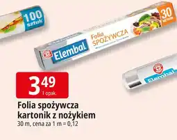 E.Leclerc Folia spożywcza z nożykiem 30 m Wiodąca Marka Elembal oferta