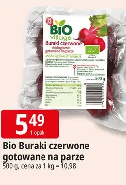 E.Leclerc Buraki czerwone gotowane Wiodąca Marka Bio Village oferta