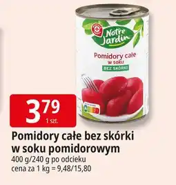E.Leclerc Pomidory całe bez skórki w soku Wiodąca Marka Notre Jardin oferta