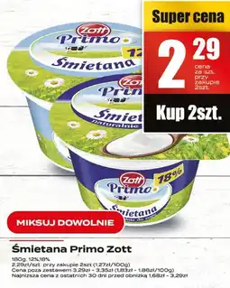 Supeco Śmietana Primo Zott oferta