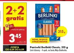 Biedronka Parówki Berlinki Classic, 315 g oferta
