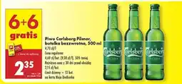 Biedronka Piwo Carlsberg Pilsner, butelka bezzwrotna, 500 ml oferta