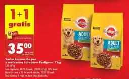 Biedronka Sucha karma dla psa z wołowiną i drobiem Pedigree 7 kg oferta