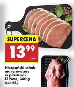 Biedronka Hiszpański schab marynowany w plastrach El Pozo 300 g oferta