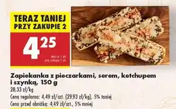 Biedronka Zapiekanka z pieczarkami , serem ketchupem i szynką , 150 g oferta