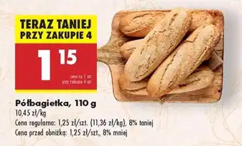 Biedronka Półbagietka 110 g oferta