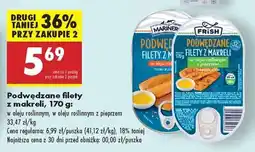 Biedronka Podwędzane filety z makreli, 170 g oferta