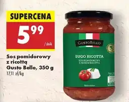 Biedronka Sos pomidorowy z ricottą Gusto Bello, 350 g oferta