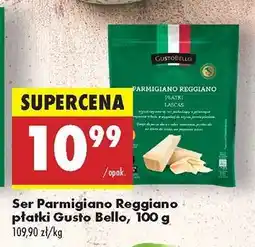 Biedronka Ser Parmigiano Reggiano płatki Gusto Bello, 100 g oferta