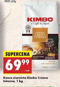 Biedronka Kawa ziarnista Kimbo Crema Intensa, 1 kg oferta