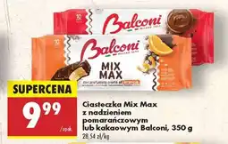 Biedronka Ciasteczka Mix Max z nadzieniem pomarańczowym lub kakaowym Balconi, 350 g oferta
