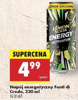 Biedronka Napój energetyczny Fonti di Crodo, 330 ml oferta
