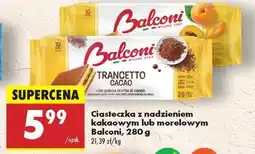 Biedronka Ciasteczka z nadzieniem kakaowym lub morelowym Balconi, 280 g oferta