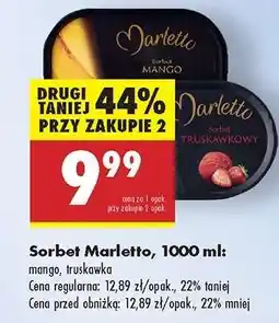 Biedronka Sorbet Marletto, 1000 ml oferta