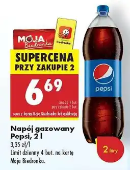 Biedronka Napój gazowany Pepsi, 2 l oferta