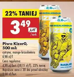 Biedronka Piwo KizerO, 500 ml oferta