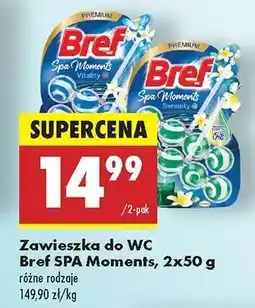 Biedronka Zawieszka do WC Bref SPA Moments, 2x50 g oferta