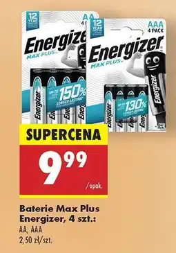 Biedronka Baterie Max Plus Energizer, 4 szt oferta