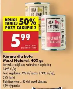 Biedronka Karma dla kota Maxi Natural, 400 g oferta