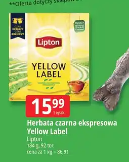 E.Leclerc Herbata czarna ekspresowa Yellow Label Lipton oferta