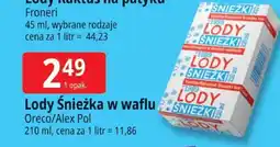 E.Leclerc Lody Śnieżka w waflu Oreco/Alex Pol oferta
