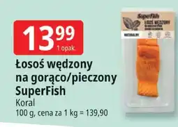 E.Leclerc Łosoś wędzony na gorąco/pieczony SuperFish oferta