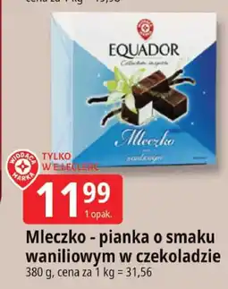 E.Leclerc Mleczko - pianka o smaku waniliowym w czekoladzie Equador oferta